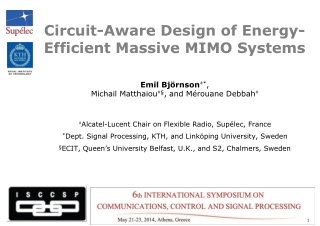 Circuit-Aware Design of Energy-Efficient Massive MIMO Systems