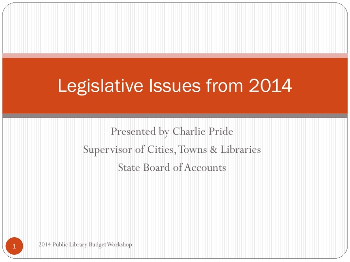 legislative issues from 2014