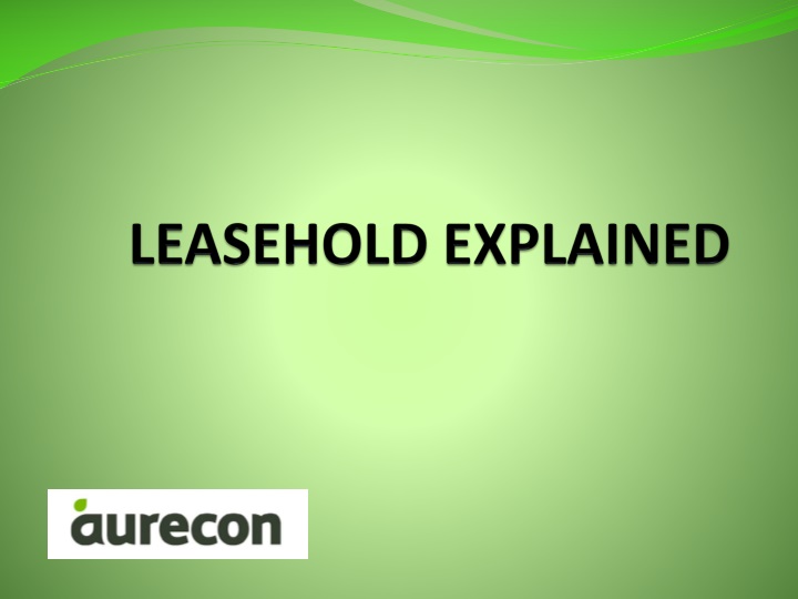 leasehold explained