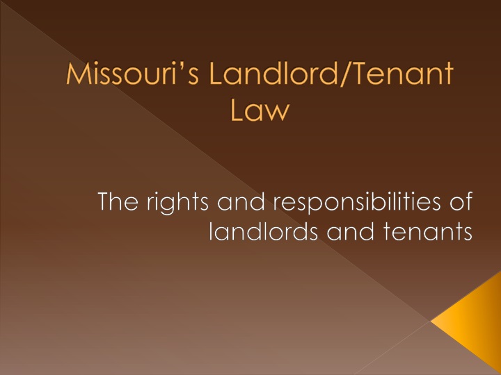 missouri s landlord tenant law