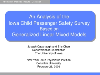 An Analysis of the Iowa Child Passenger Safety Survey Based on Generalized Linear Mixed Models