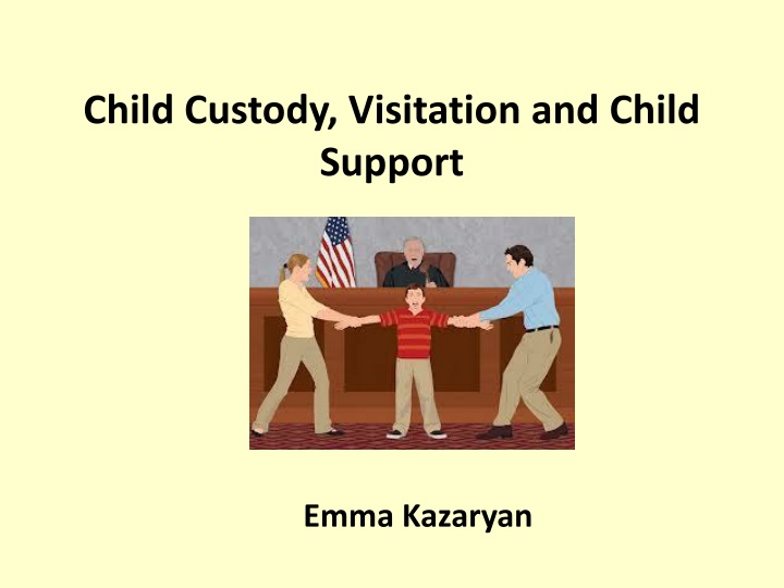 child custody visitation and child support