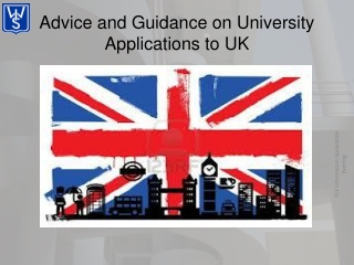 Advice and Guidance on University Applications to UK