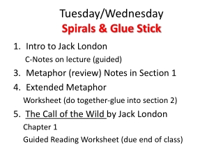 Tuesday/Wednesday Spirals &amp; Glue Stick