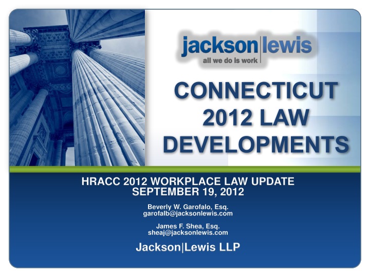 connecticut 2012 law developments