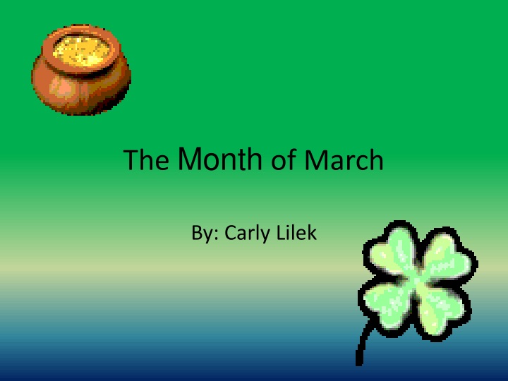 the month of march