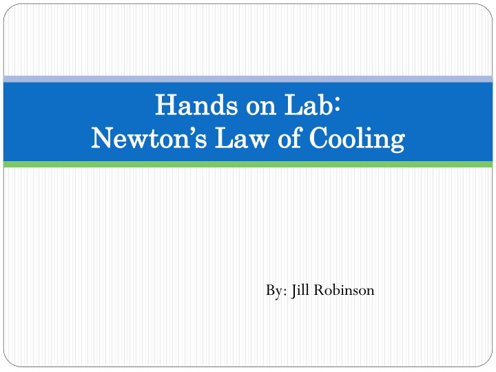 hands on lab newton s law of cooling