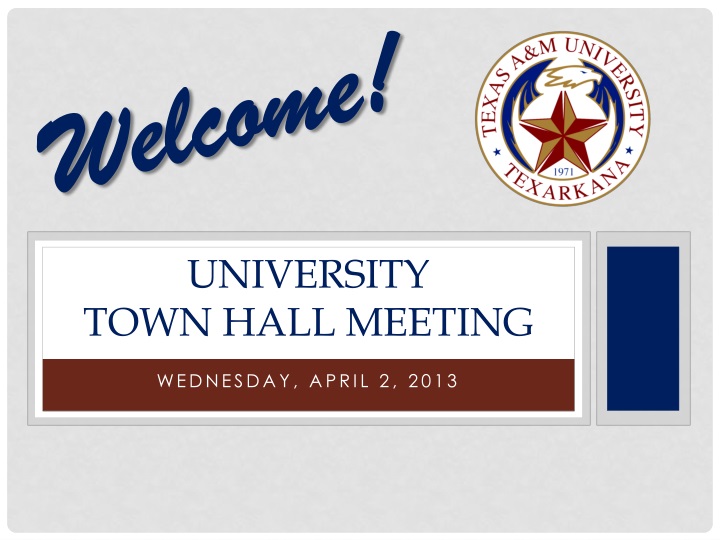 university town hall meeting