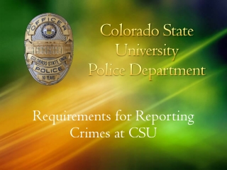 Colorado State University Police Department