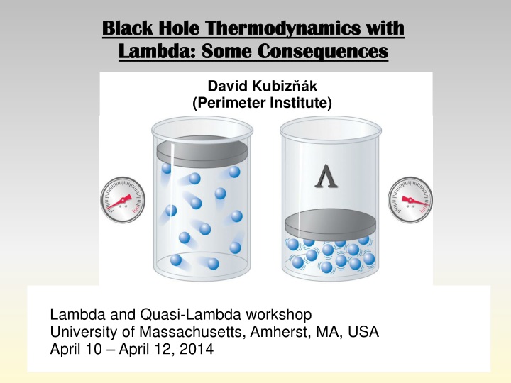 black hole thermodynamics with lambda some