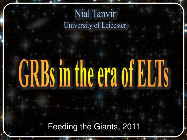 nial tanvir university of leicester