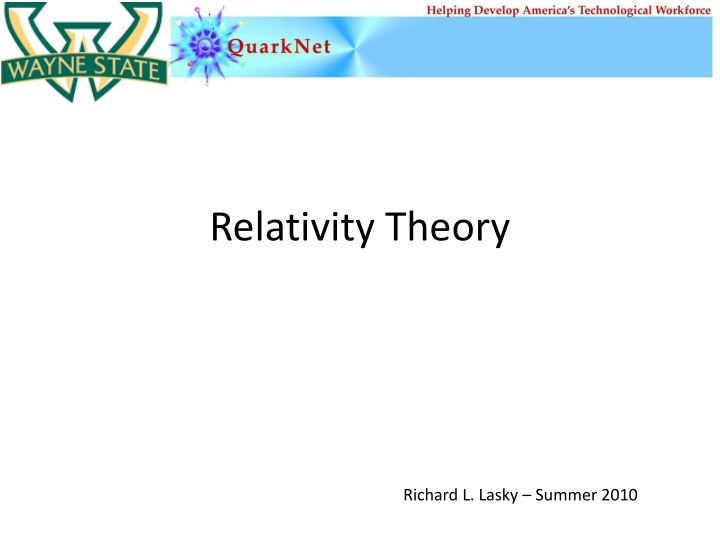 Ppt Relativity Theory Powerpoint Presentation Free Download Id1534194 5021