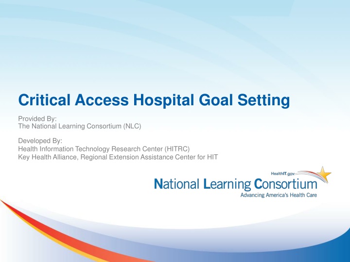 critical access hospital goal setting