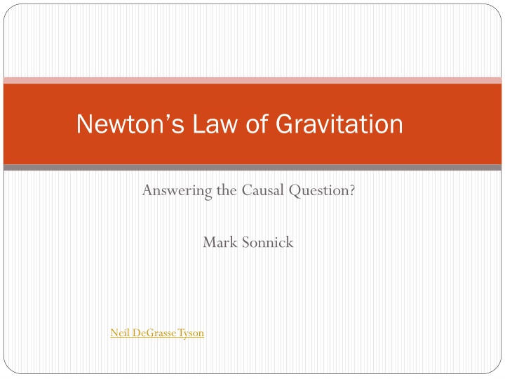 newton s law of gravitation