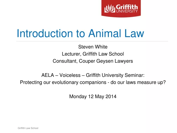 introduction to animal law