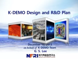K-DEMO Design and R&amp;D Plan