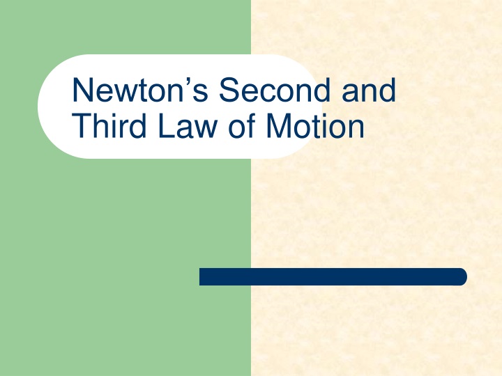 newton s second and third law of motion