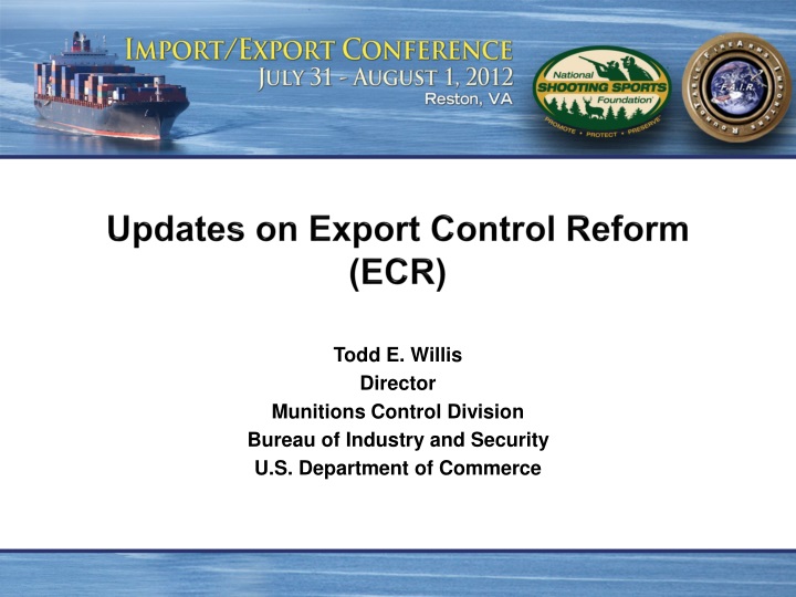 updates on export control reform ecr