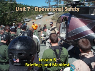 Unit 7 - Operational Safety