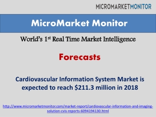Cardiovascular Information System Market by 2018
