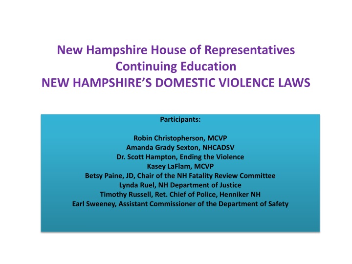 new hampshire house of representatives continuing education new hampshire s domestic violence laws