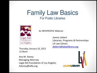 Family Law Basics For Public Libraries