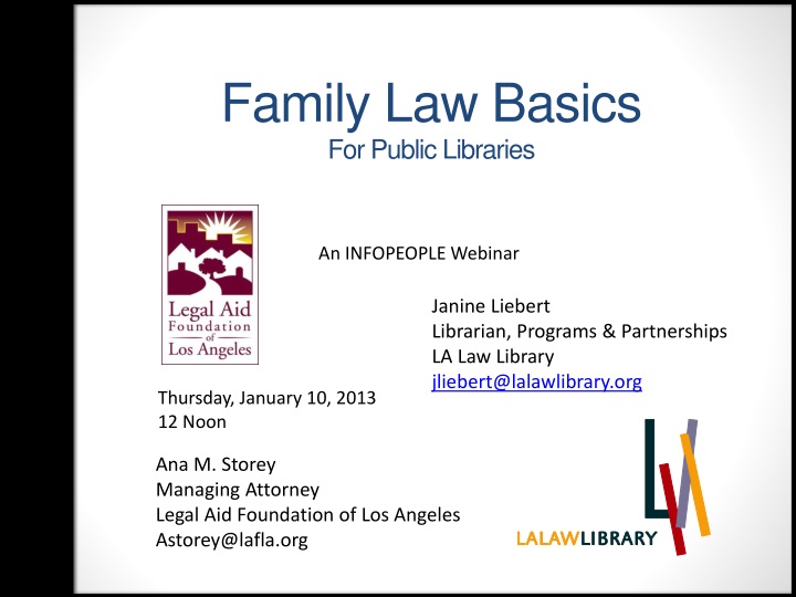 family law basics for public libraries