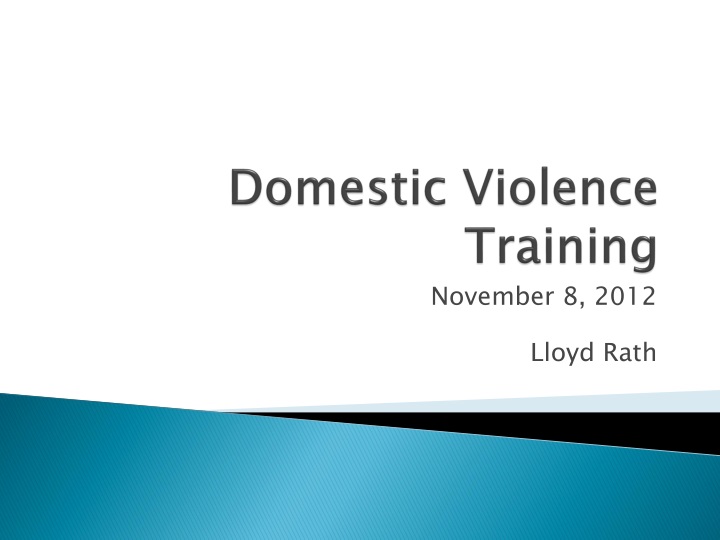 domestic violence training