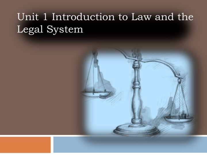 unit 1 introduction to law and the legal system