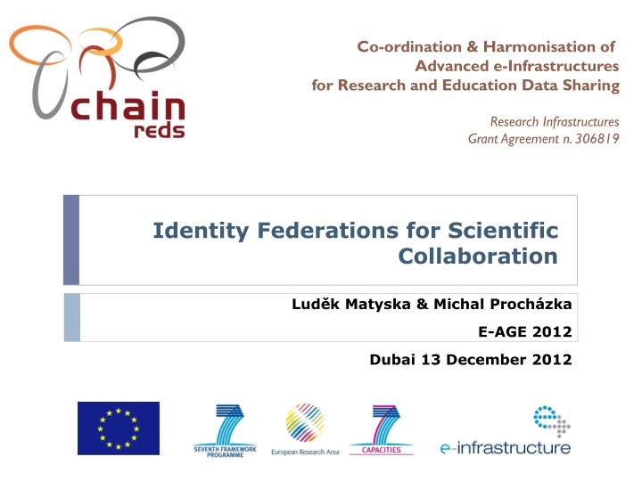 identity f ederations for scientific collaboration
