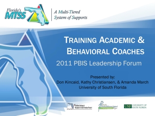 Training Academic &amp; Behavioral Coaches