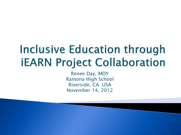 inclusive education through iearn project collaboration