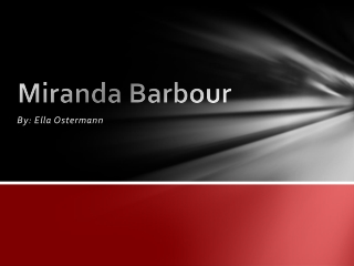 Miranda Barbour