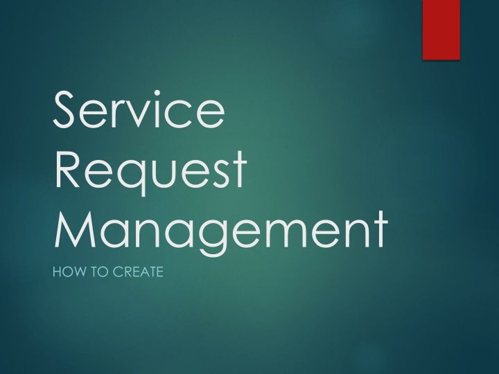 service request management