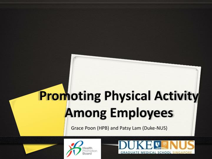 promoting physical activity among e mployees