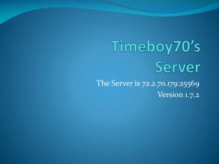 timeboy70 s server