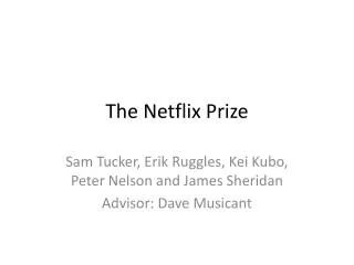 The Netflix Prize