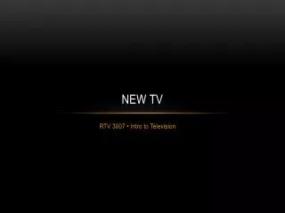 NEW TV