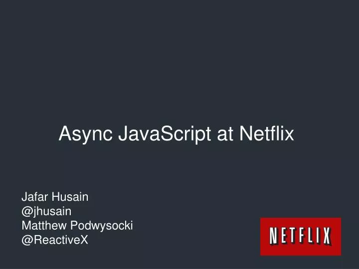 async javascript at netflix