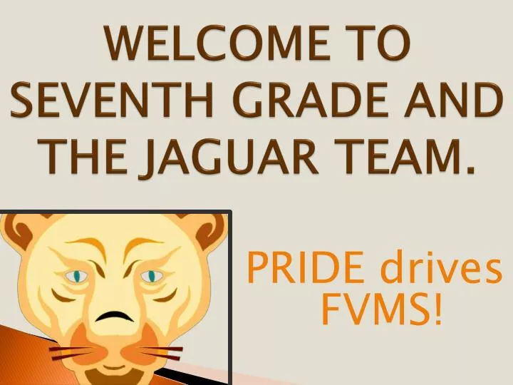 welcome to seventh grade and the jaguar team