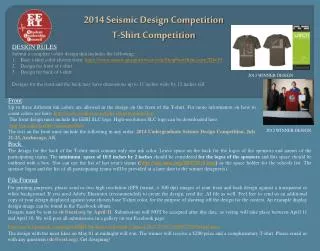 2014 Seismic Design Competition T-Shirt Competition