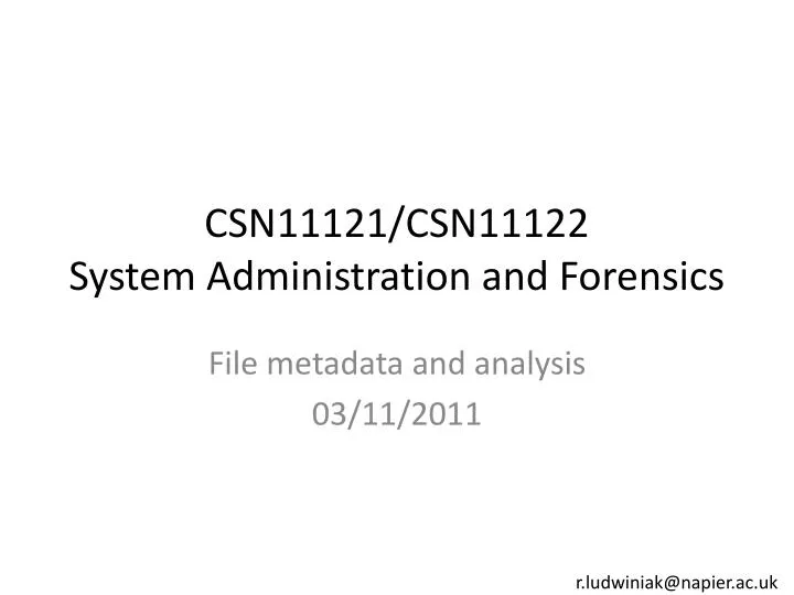 csn11121 csn11122 system administration and forensics