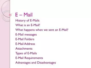E – Mail