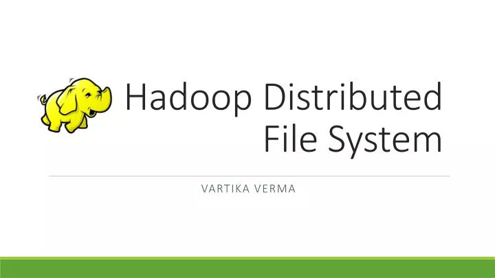 hadoop distributed file system