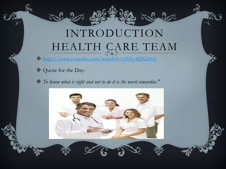 introduction health care team