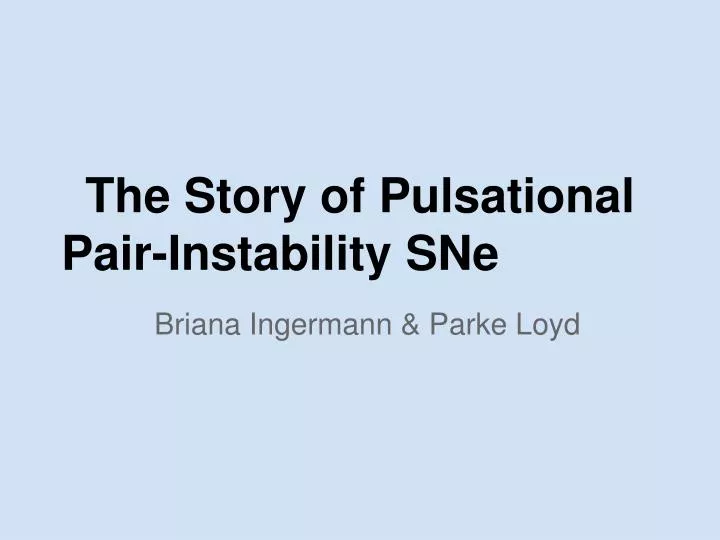 the story of pulsational pair instability sne