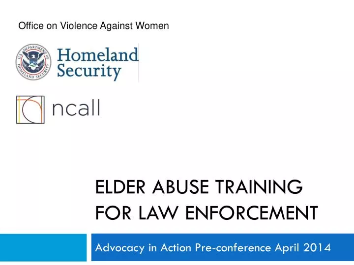 elder abuse training for law enforcement