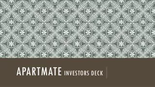 ApartMate Investors deck