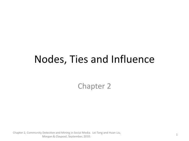 nodes ties and influence