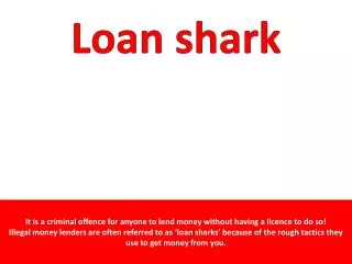 Loan shark